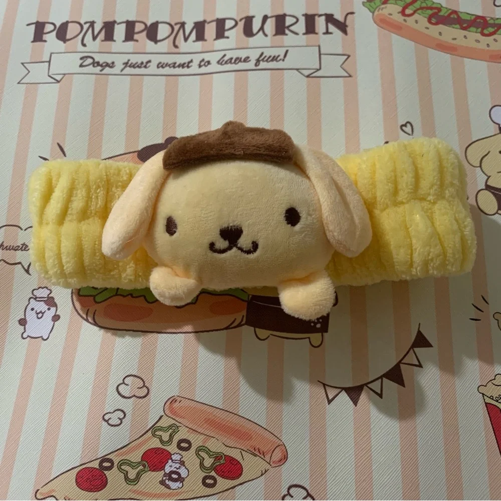 Yellow Pompompurin Soft Stretchy Spa Headband